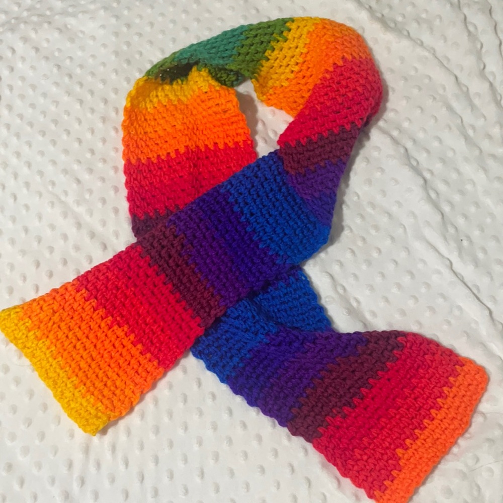 Rainbow scarf